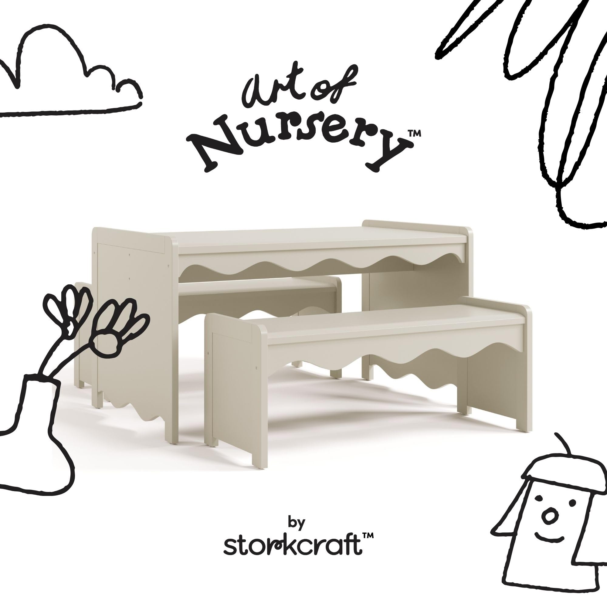(しろきっちゃん)TADY &KINGセット Amazon.com: Storkcraft Casablanca Montessori Indoor Kids Table
